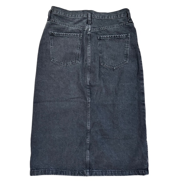 MNG Long Black Jean Skirt | Size Medium - Picture 4 of 4
